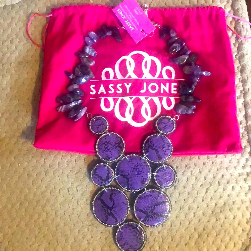 NWT Purple Tizani Necklace